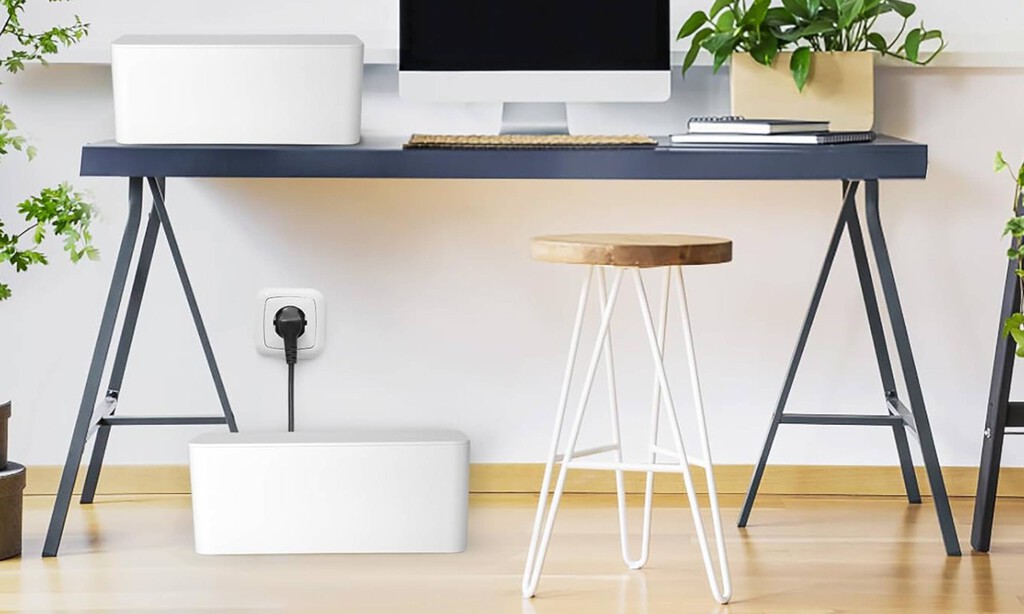Di adiós a los líos de cables con este pack de tres cajas organizadoras: la solución perfecta para una casa sin enredos 