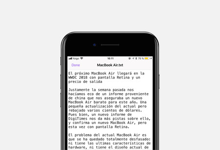 El TextEdit de iOS se llama Textor y es una app tan simple como efectiva