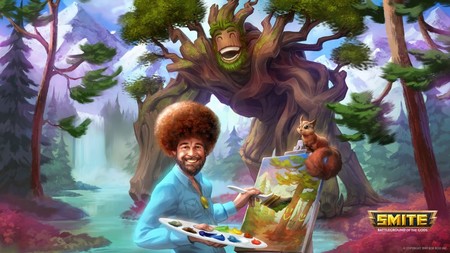 Y la próxima deidad jugable de SMITE será... ¿Bob Ross?