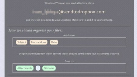 Send to Dropbox te permite subir archivos a Dropbox por correo electrónico