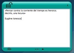 Secret NotePad: Un bloc de notas con contraseña en formato widget