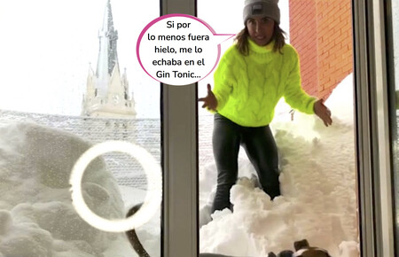 María Patiño presenta 'Socialité' desde casa al quedarse completamente aislada por el temporal Filomena