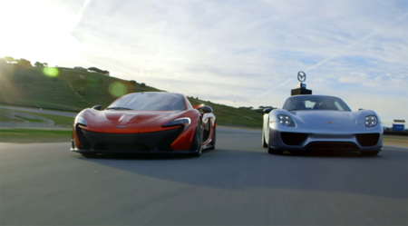 McLaren P1 y Porsche 918 Spyder, frente a frente en Laguna Seca gracias a Motortrend