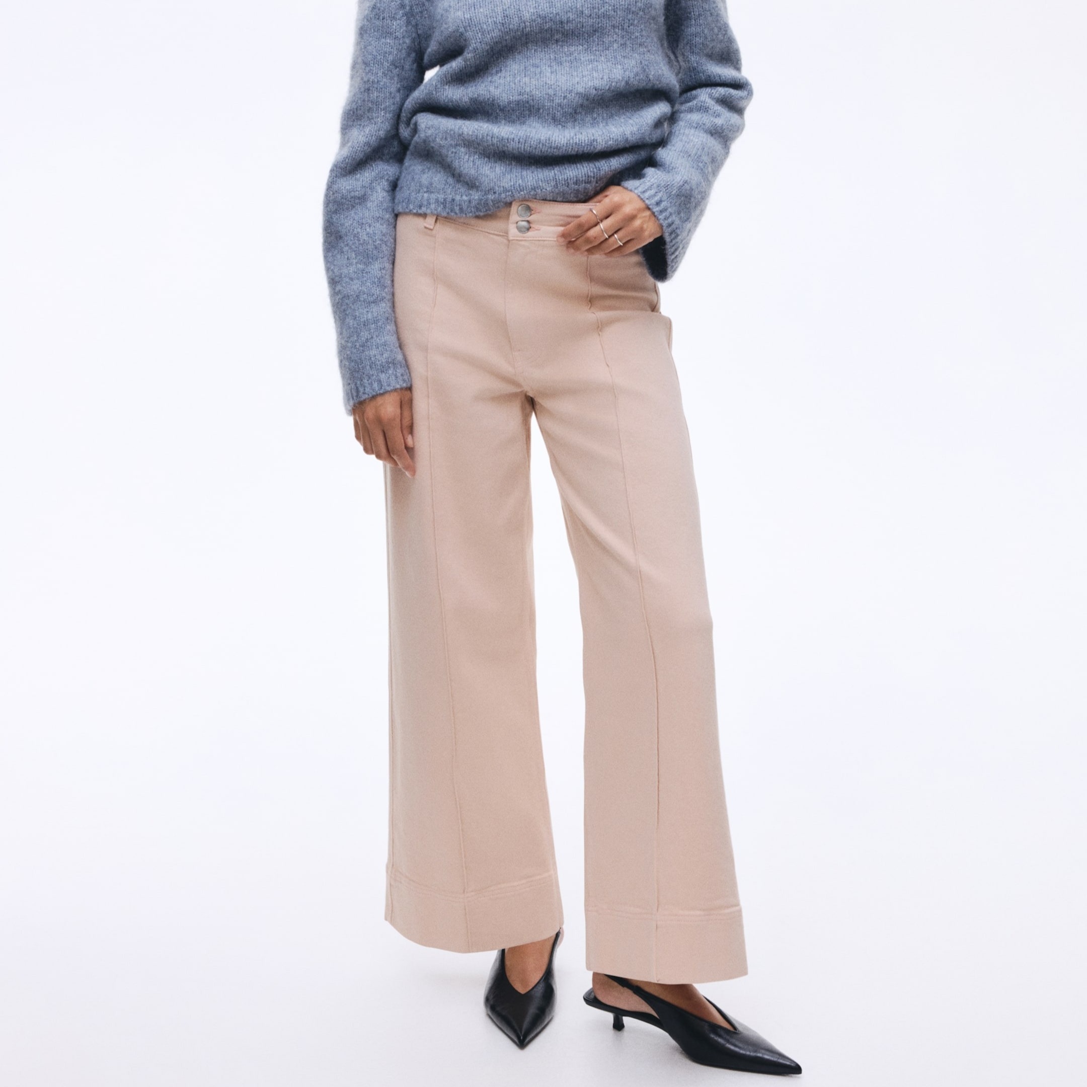 
Wide High Ankle Jeans