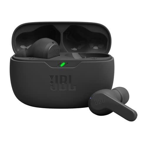 JBL Wave Beam, auriculares inalámbricos In-Ear, IP54 e IPX2, manos libres y 32 horas de duración de la batería, en negro
