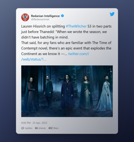 Tweet By Redanian Intelligence