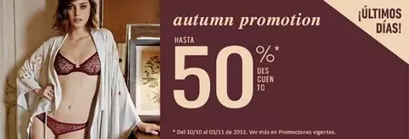 Últimos días de hasta un 50 % de descuento otoñal en women'secret 