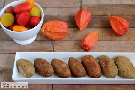 Croquetas suaves y cremosas de morcilla. Receta