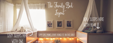 La increíble "habitación colecho" en la que duerme una pareja y sus cinco hijos