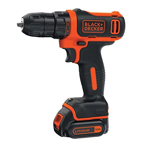 BLACK+DECKER Taladro atornillador inalámbrico ultracompacto de 10,8 V 