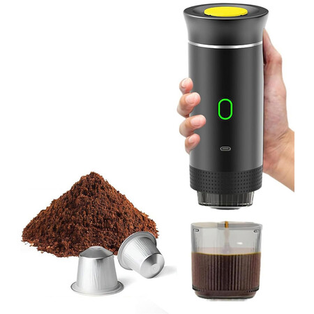 Cafetera Espresso Manual Klack Minicafeteraportatil 1 Tazas Negro