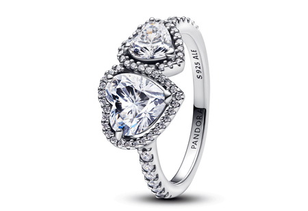 Pandora Anillo Corazones