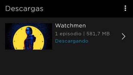 La pestaña de descargas