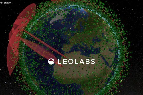 Mapa leolabs con satélites en órbita