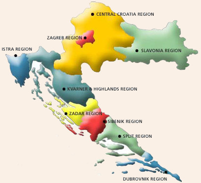 regiones de croacia