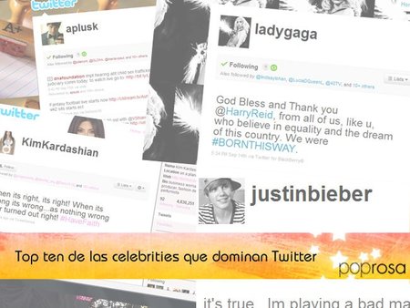 El Top Ten de las celebrities que dominan Twitter (Segunda Parte)