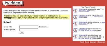 Twiddeo: Twitter + vídeo