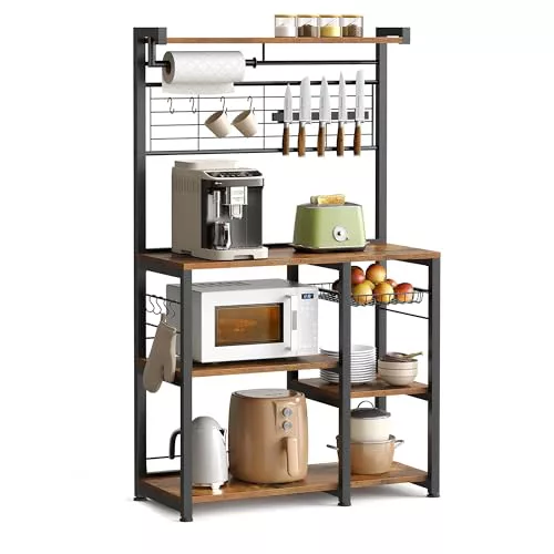 VASAGLE Estantería de Cocina, 12 Ganchos
