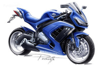 Concepto de la posible moto Volkswagen