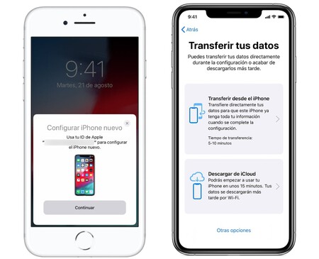 Pasar datos de un iPhone a otro. Sigue estos pasos.