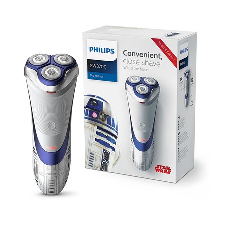 La afeitadora eléctrica Philips SW3700/07 Star Wars R2d2 está rebajada a 39,99 euros en Amazon