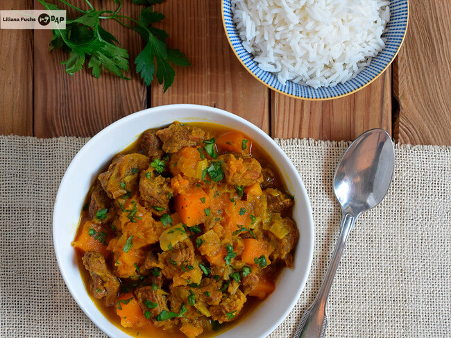 Curry japonés de ternera y calabaza con manzana, una receta fácil y reconfortante