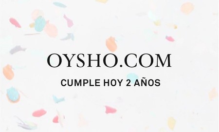 En la tienda online de Oysho están de cumpleaños y nos regalan hoy un 20% de descuento