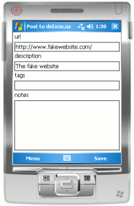 Plugin de del.icio.us para Windows Mobile