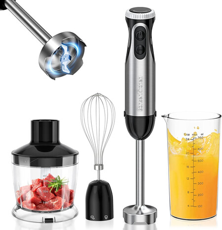 Bonsenkitchen Batidora De Mano Multifuncion 4 En 1