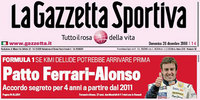 Alonso y Ferrari, acuerdo para el 2011