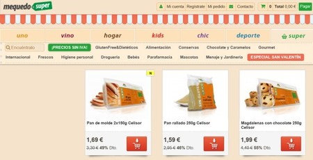Celíacos: En "Mequedo uno" tenéis los productos con interesantes descuentos
