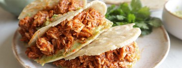 Gorditas mexicanas rellenas de carne de cerdo enchilada, receta fácil y deliciosa