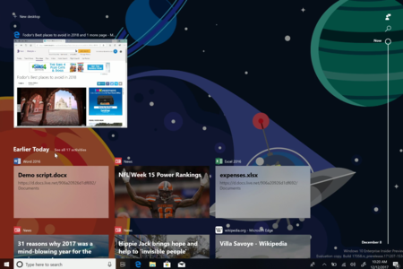 Bastante genial, así luce la nueva función Windows Timeline que estará llegando en la próxima versión para Insiders