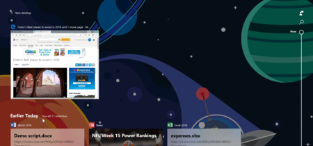 Bastante genial, así luce la nueva función Windows Timeline que estará llegando en la próxima versión para Insiders 