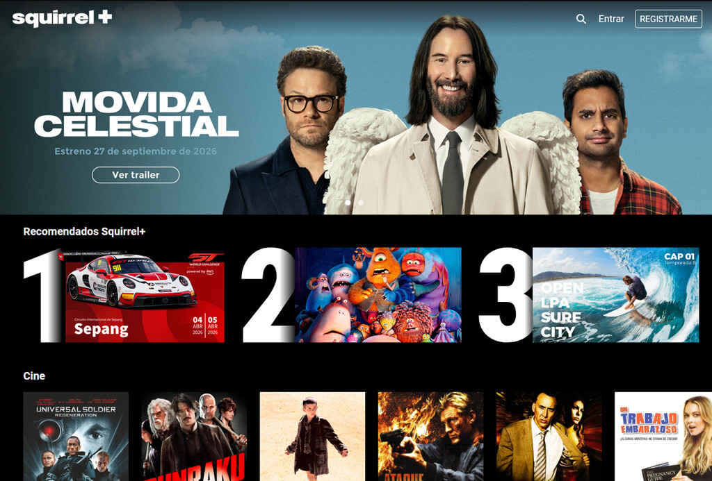 Primero conquistó la TDT y ahora va a por el streaming: ya puedes probar gratis la plataforma de Squirrel