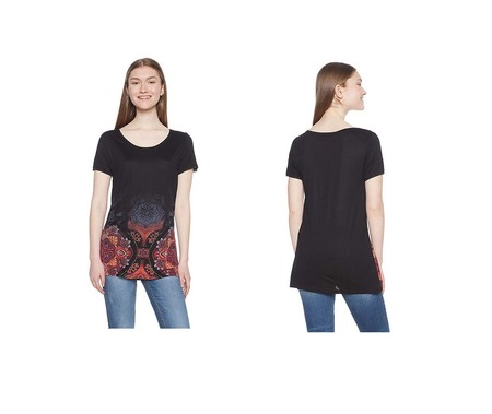 La camiseta Desigual Leonor está rebajada a 14,98 euros en varias talla en Amazon