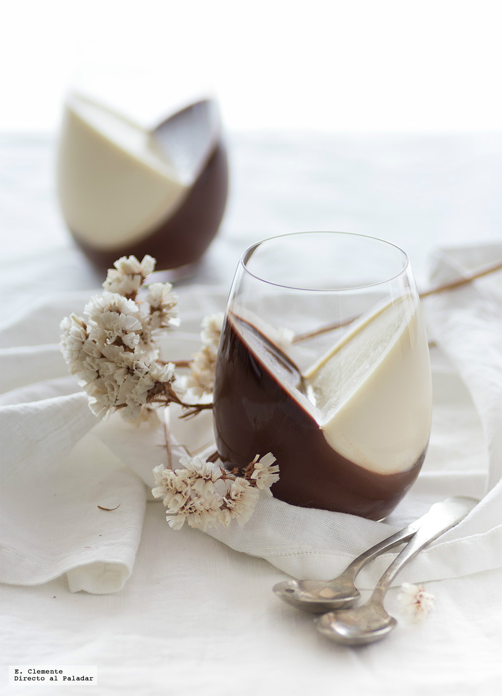 Seis panna cotta originales