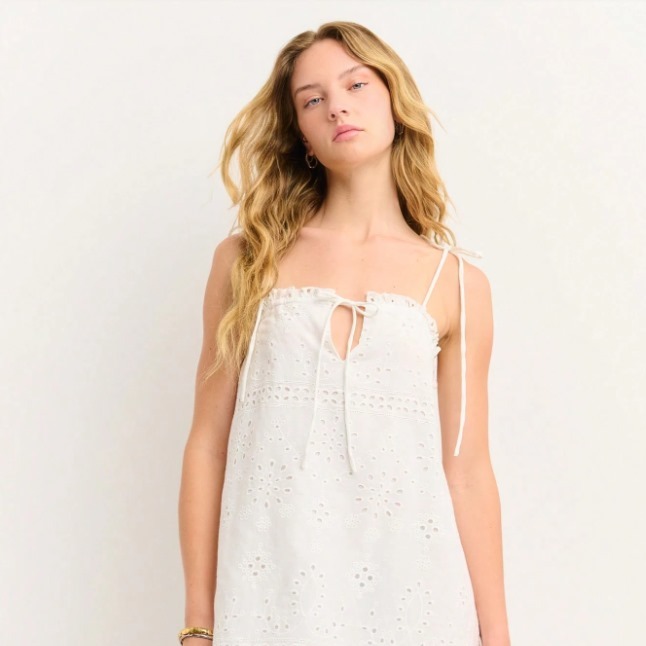 Nöista Minivestido con tirantes de lazo