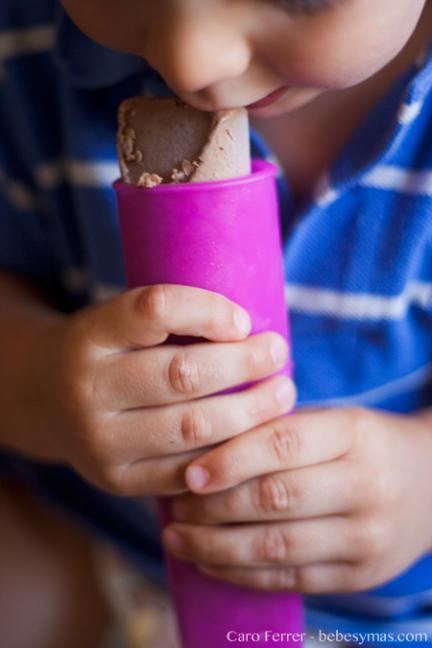 Cocinar con niños: polos de Nocilla