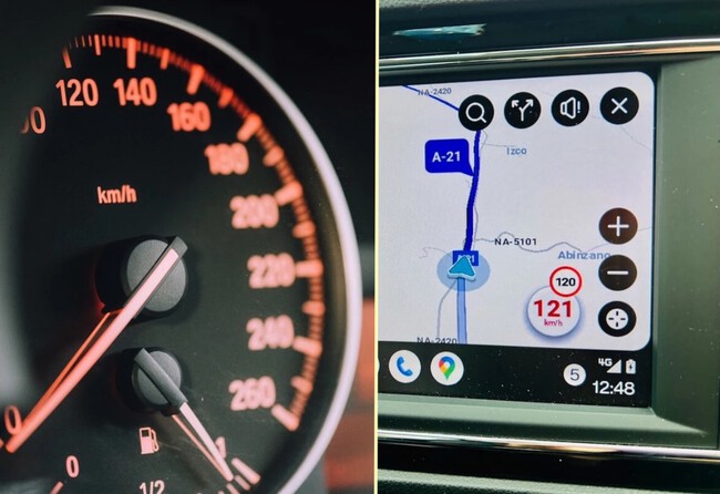 Velocimetro Android Auto