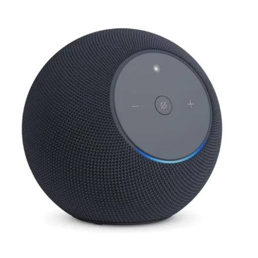 Apresentamos Amazon Echo Studio com câmera, Áudio imersivo e Dolby Atmos, Câmera integrada de 13 MP, Desenvolvido para Alexa+, Ideal para salas de estar, Cor Grafite
