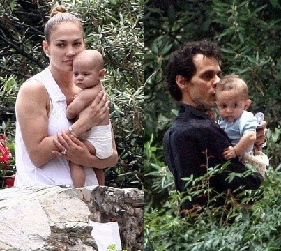 Jennifer Lopez y Marc Anthony de vacaciones con los clones de sus gemelos