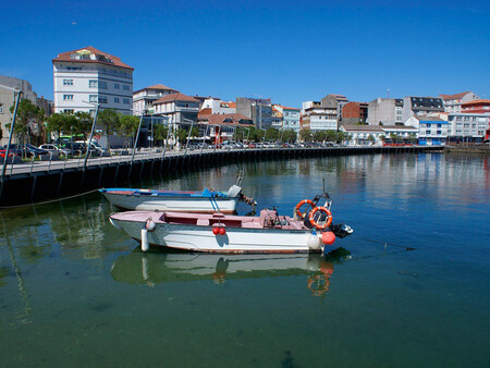 Pueblo Pesquero Bonito Galicia Otoño