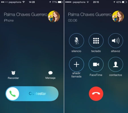 Llamadas iOS 7