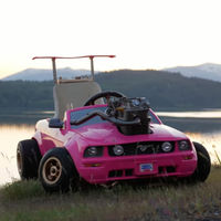 Alguien pensó que montar un kart Ford Mustang para la Barbie que corriera a 120 km/h sería una buena idea