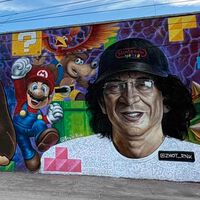 Inmortalizan a Gus Rodríguez en un mural gamer en México: comparte espacio con Mario, Crash, Pac-Man y más leyendas de los videojuegos 
