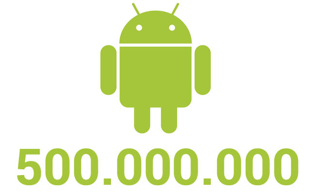Android supera los 500 millones de activaciones