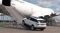 Range Rover convierte un Boeing 747 en el recreo del Range Rover Sport