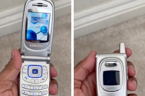 Telefone dobrável da Samsung era sensação / Imagem: Montagem com vídeo do TikTok de Phonewizz