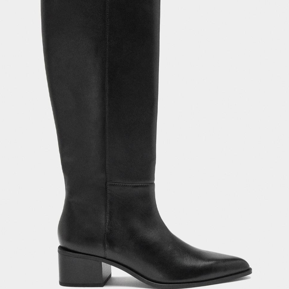 Parfois
Botas básicas de mujer de piel altas con cierre de cremallera